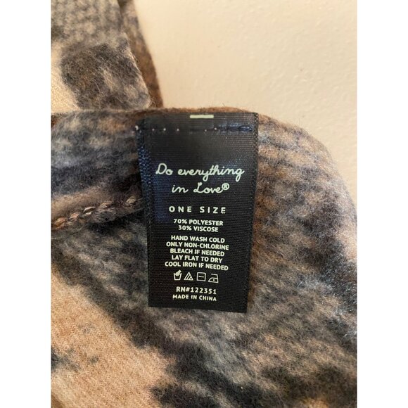 Do Everything In Love Animal Print Kimono Cardigan Fringe One Size - Picture 4 of 8